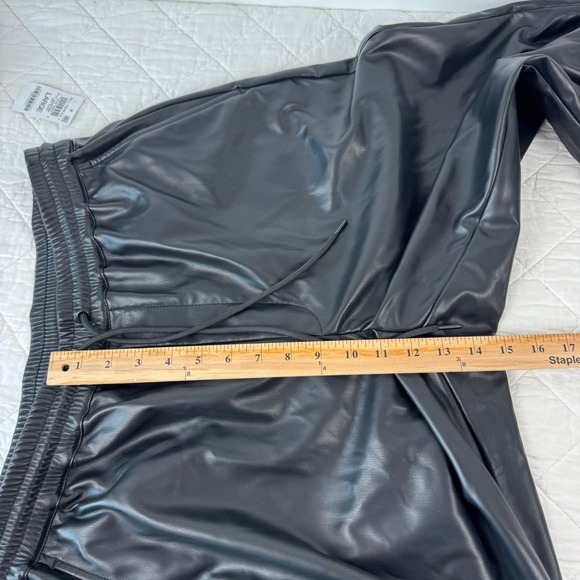 Mode of One Mens Relaxed Fit Faux Leather Pull On Pants Deep Black L 100199538MN - Picture 7 of 15